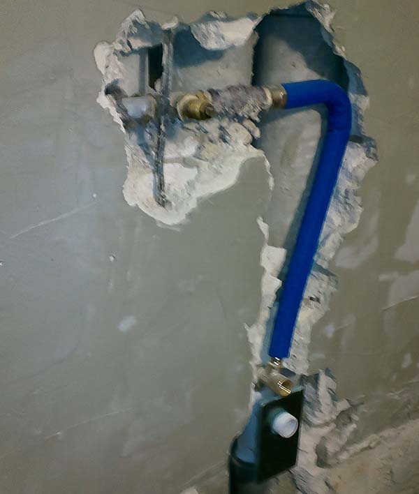 Nova napeljava +  stenski sifon